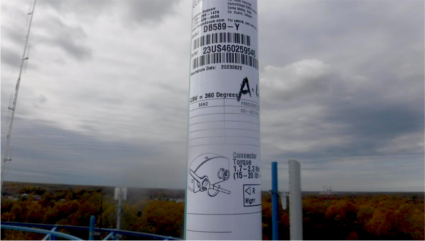 Label on Antenna